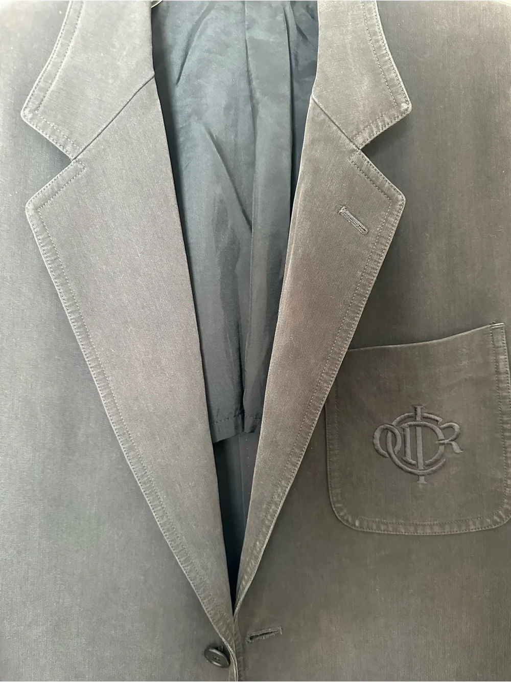 Christian Dior Monsieur Gray Logo Blazer Men’s M
